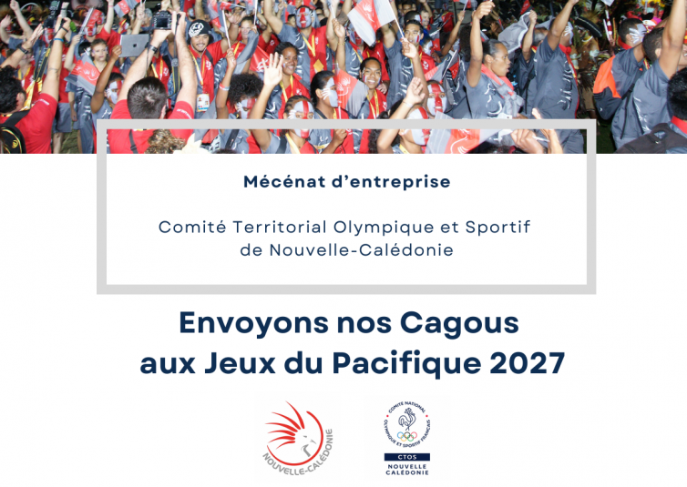 Envoyons nos Cagous aux Jeux du Pacifique 2027